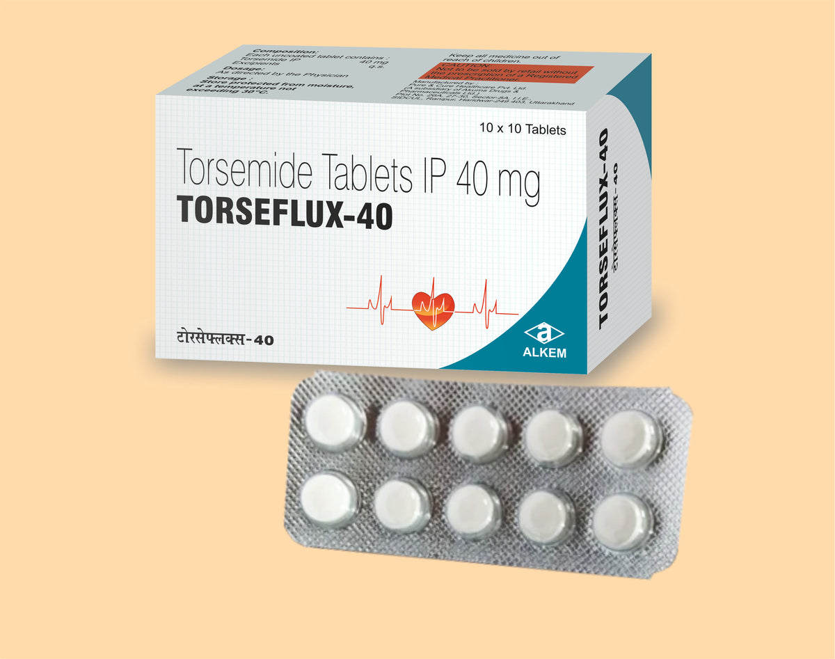 Torseflux - 40 Tablets (10'S) (10'S) Torsemide 40 Mg Tab By Alkem1