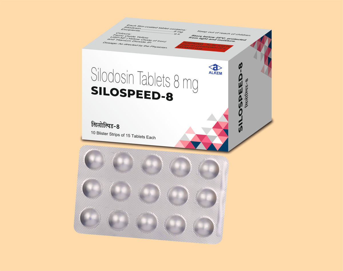 Silospeed-8 Tablets (15'S) (15'S) Silodosin 8 Mg Tab By Alkem1