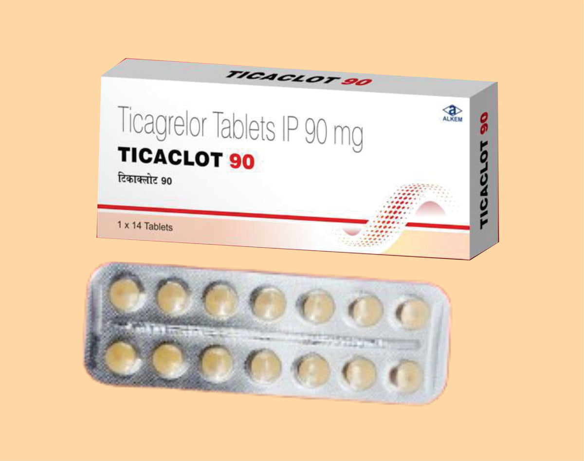 TICACLOT 90 TABLETS (14'S) (14'S) Ticagrelor 90 Mg by Alkem1