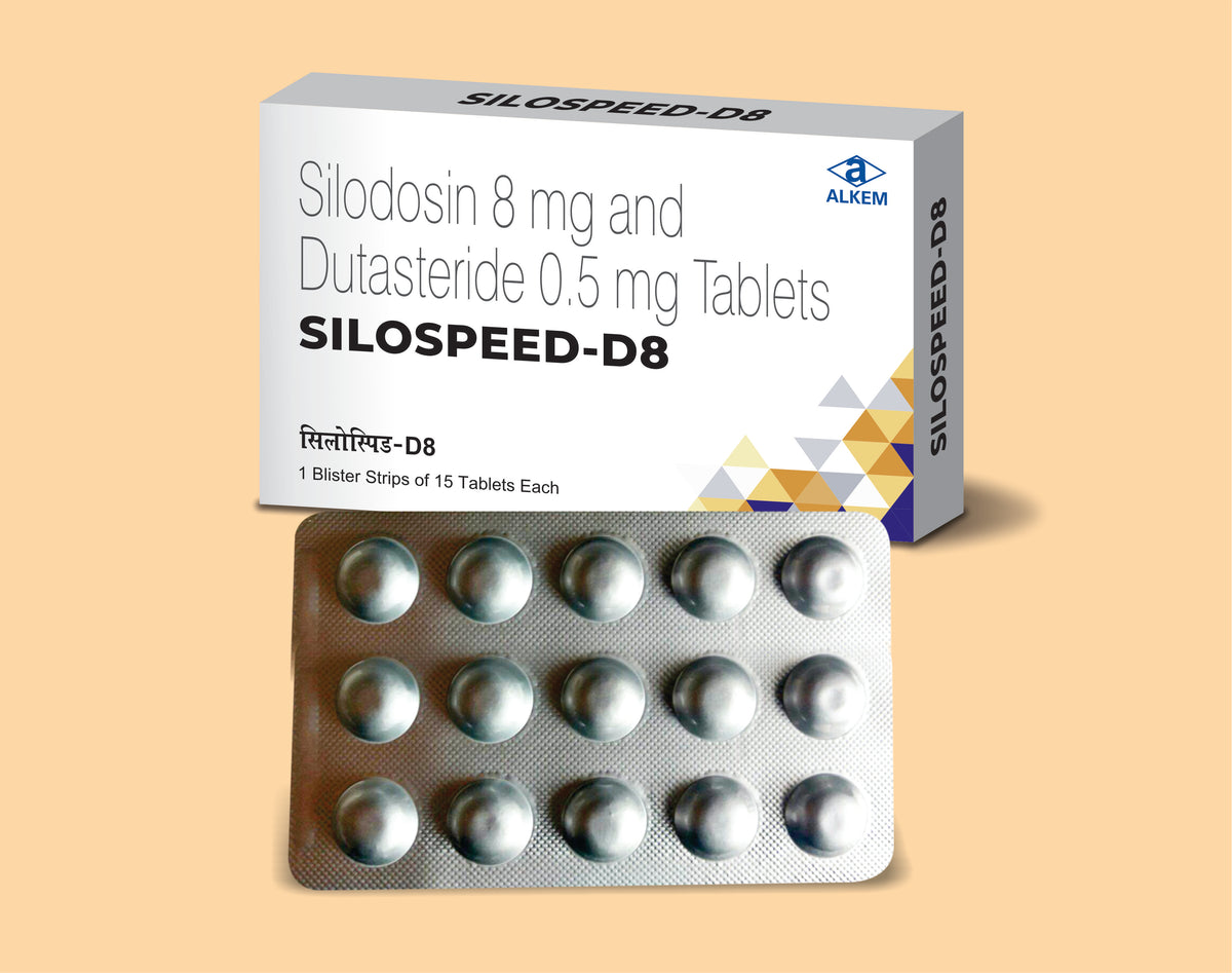 SILOSPEED - D8 Tablets (15's) (15's) Silodosin 8 Mg + Dutasteride 0.5 Mg by Alkem1