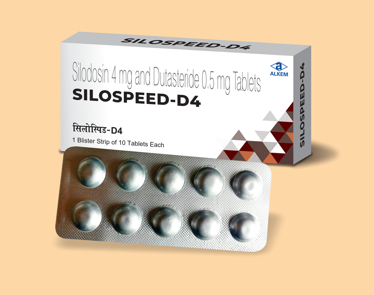 SILOSPEED - D4 Tablets (10's) (10's) Silodosin 4 Mg + Dutasteride 0.5 Mg by Alkem1