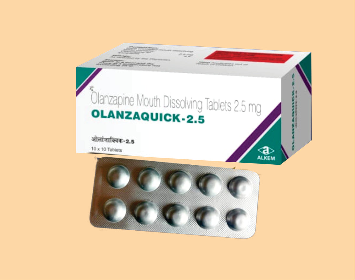 OLANZAQUICK-2.5 TABLETS (10'S) (10'S) Olanzapine 2.5 Mg by Alkem1