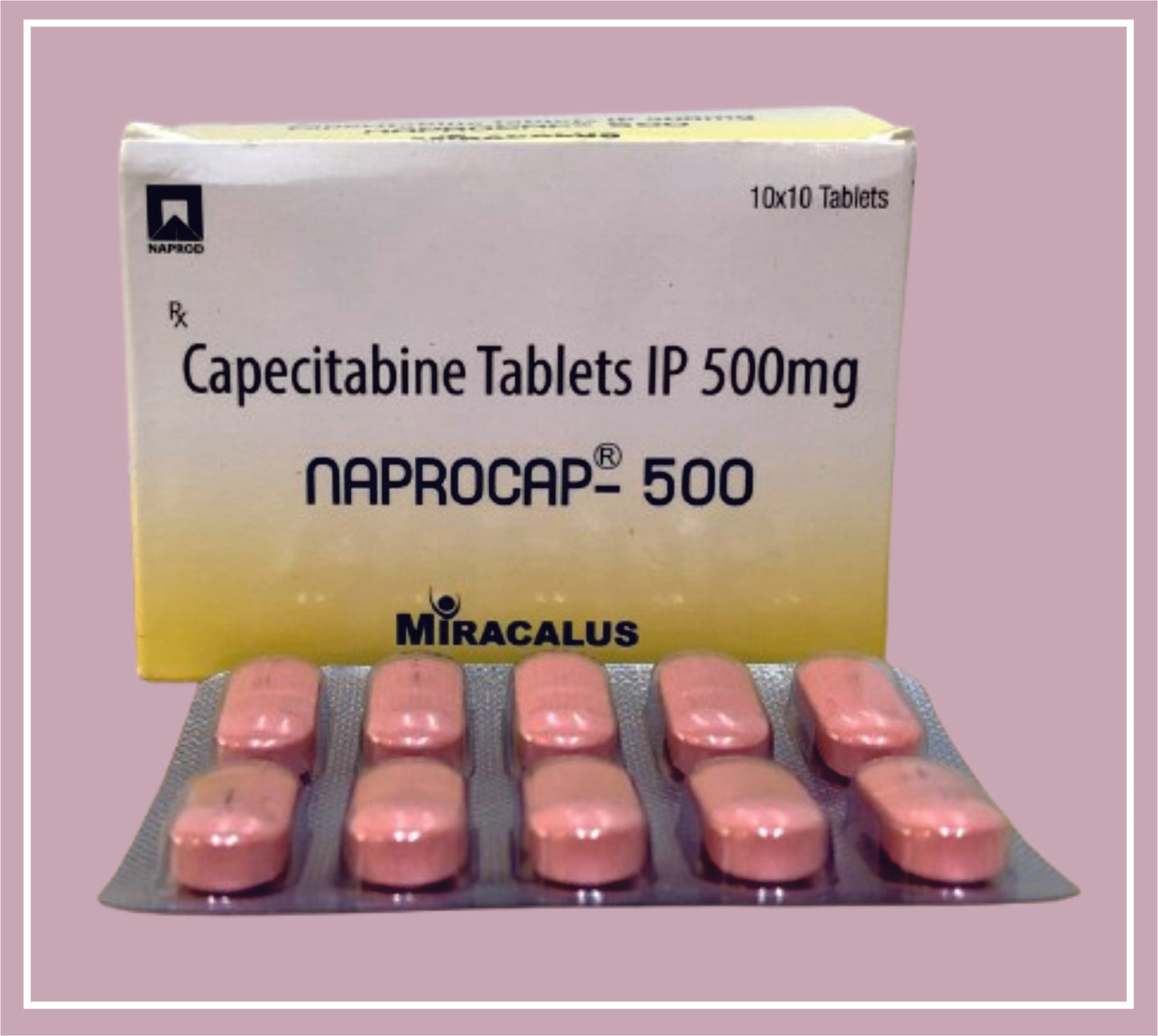 Naprocap-500 Tablet (CAPECITABINE 500 mg)