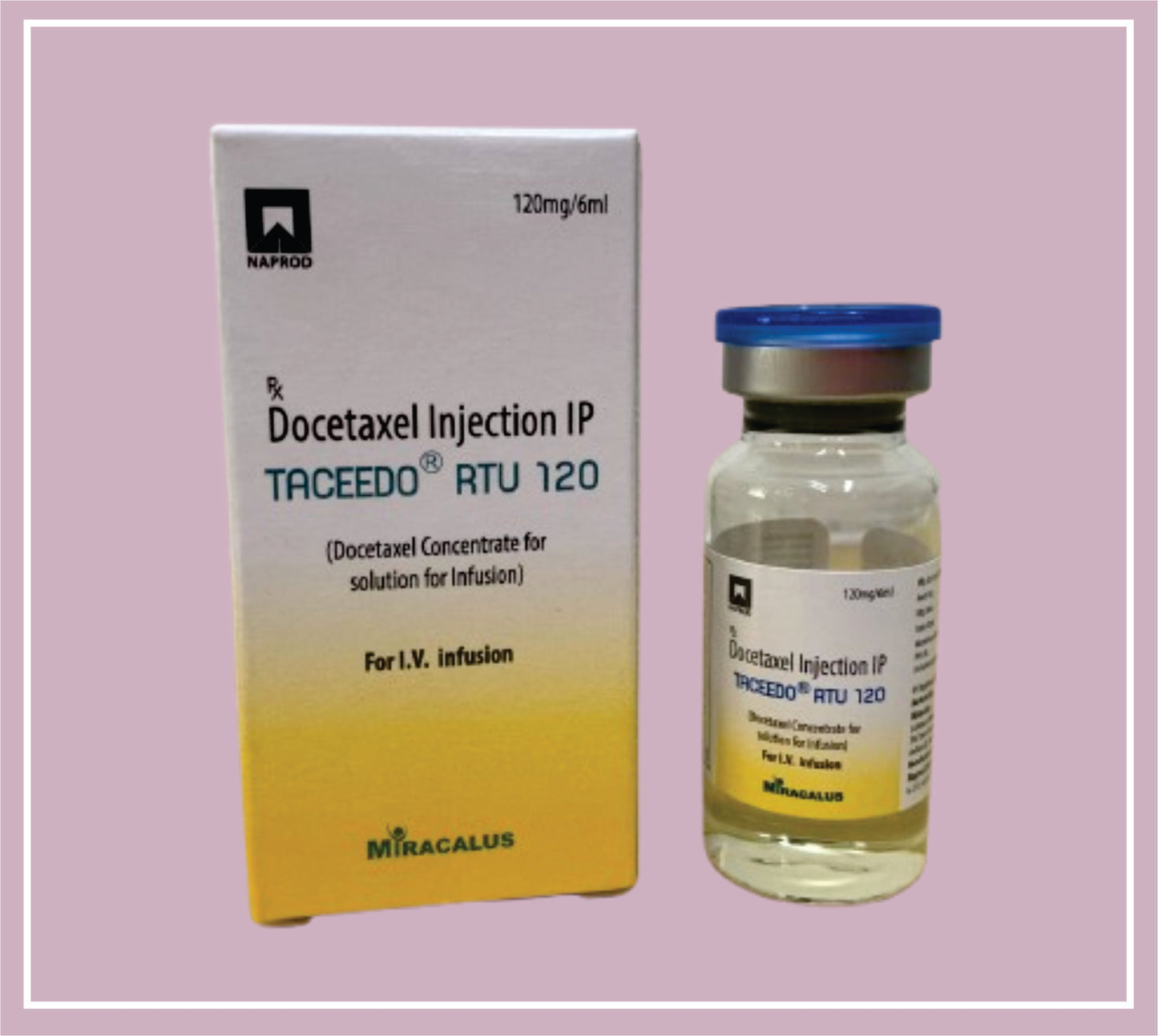 Taceedo RTU 120 Injection (DOCETAXEL 120 mg)