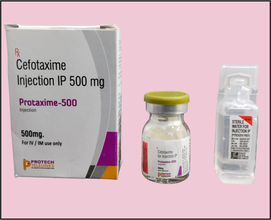 Protaxime 500 (10Ml) Cefotaxime 500 Mg Inj By Protech