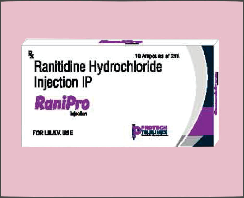 Ranipro 2 Ml (2 Ml) Ranitidine 25 Mg Inj By Protech