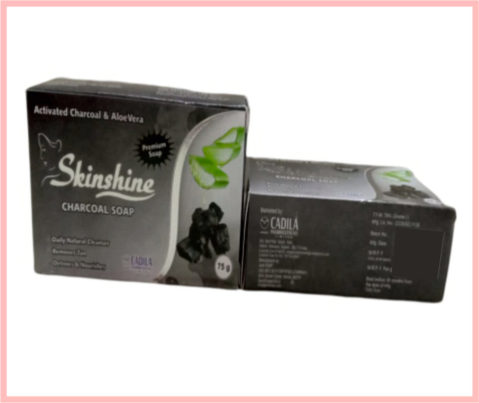 Skinshine Charcoal Soap 1 No. ( Charcoal Soap ) By Cadila