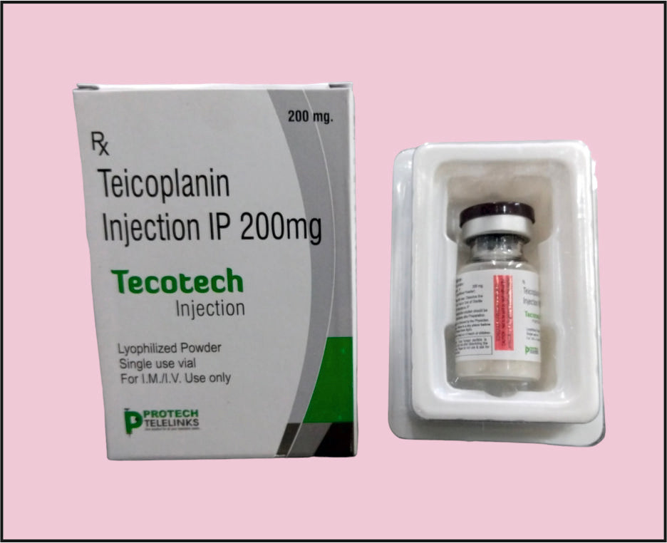 Tecotech-200 (10Ml) Teicoplanin 200 Mg By Protech