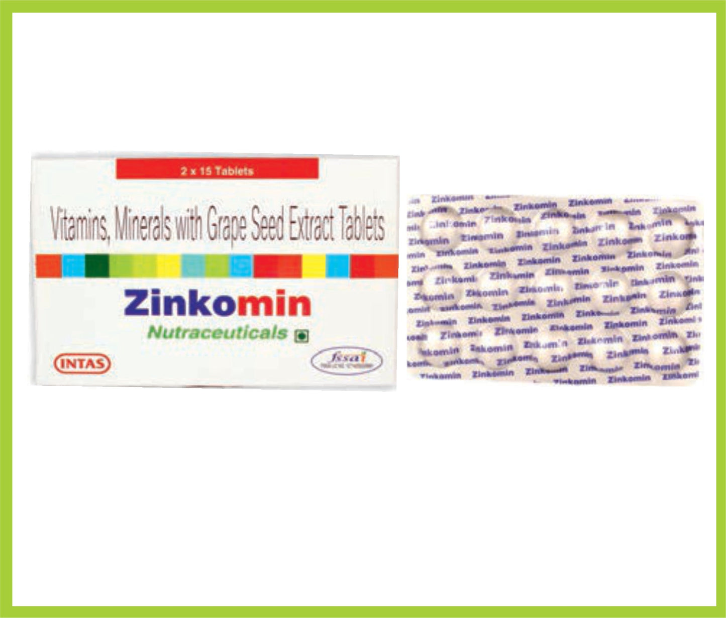ZINKOMIN 15 TAB ( Zinc & Multivitamin Tab ) by Intas