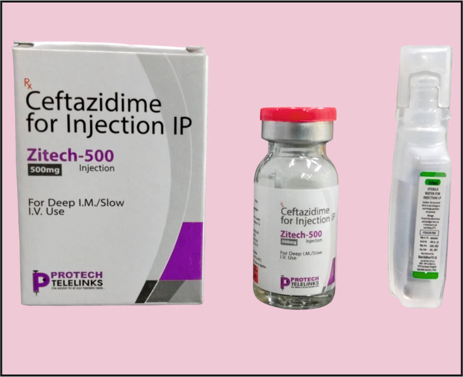 ZITECH 500 MG VIAL (Ceftazidime 500Mg)