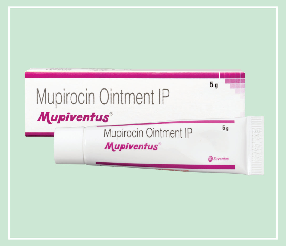 Mupiventus Ointment 5 Gm (20X1X5 Gm) Mupirocin 2% W/W Oint By Zuventus