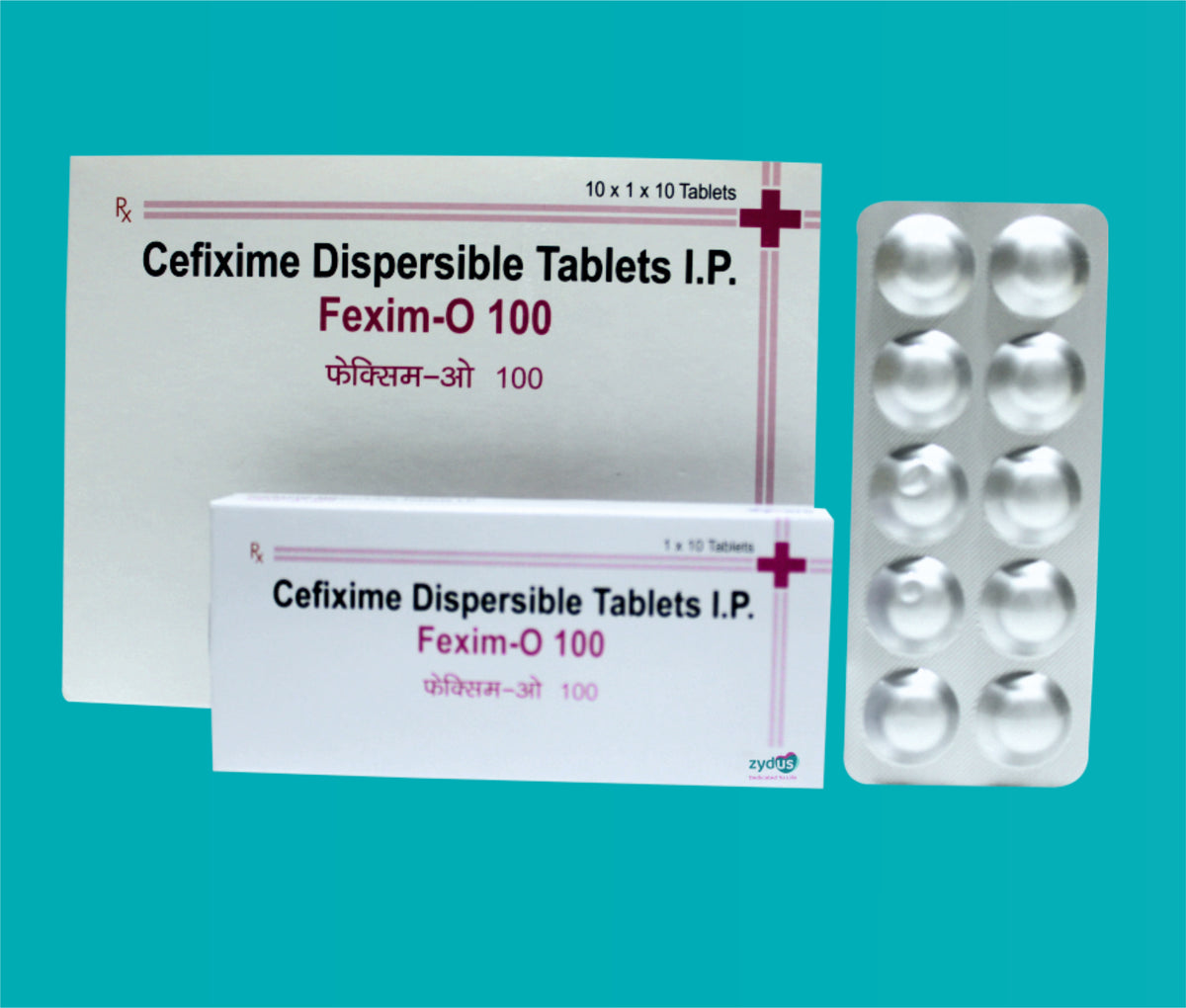 Fexim O 100 (Alu-Alu) (10x1x10)Cefixime 100 Mg by Zydus