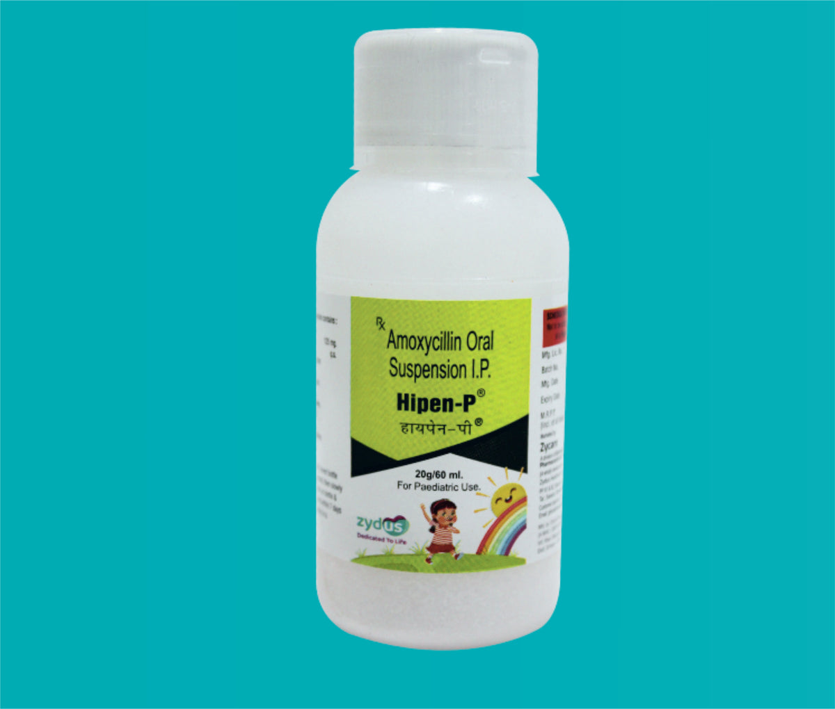 Hipen P Susp. (60ml.)Amoxicillin 125 Mg by Zydus