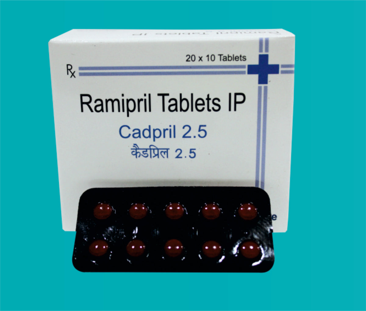 Cadpril 2.5 Tab. (20X10)Ramipril 2.5 Mg by Zydus