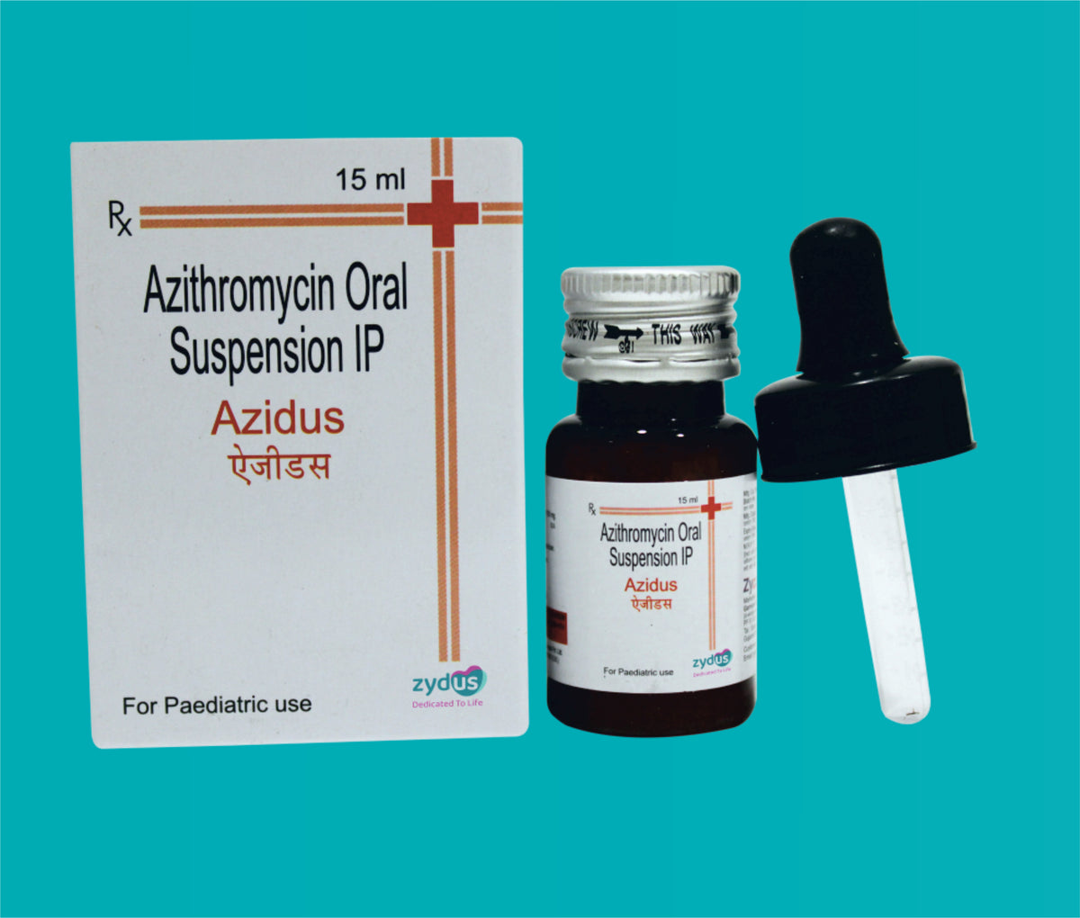 Azidus Drop (15ml)Azithromycin 100 Mg by Zydus