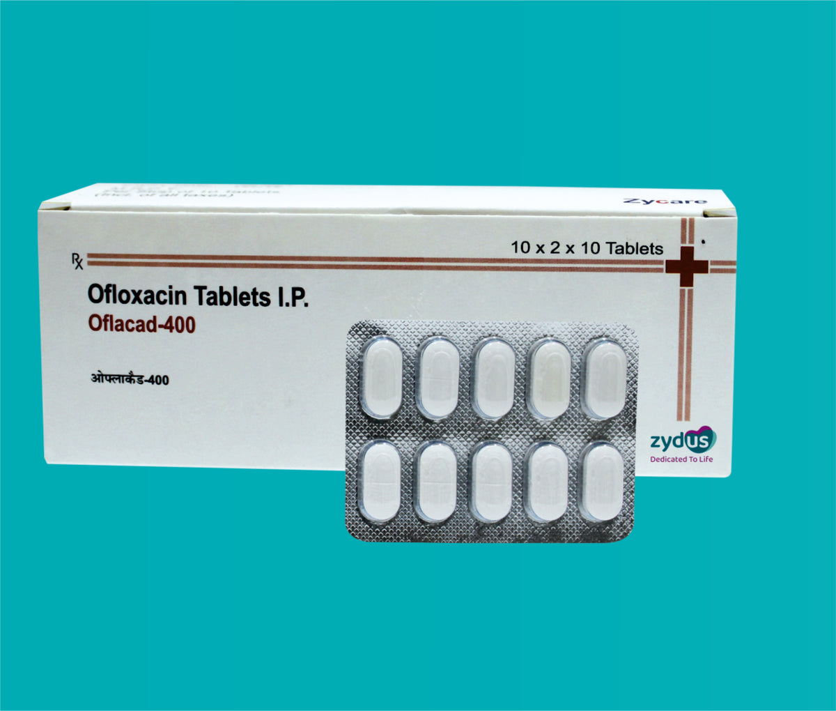 Oflacad 400 Tab. (20X10)Ofloxacin 400 Mg by Zydus