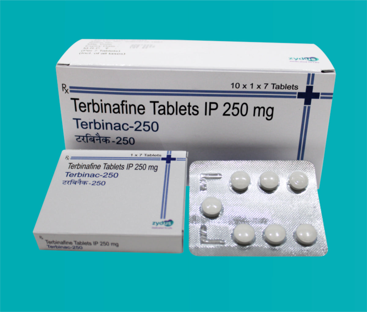 Terbinac- 250 Tab (10x1x7)Terbinafine 250 Mg by Zydus