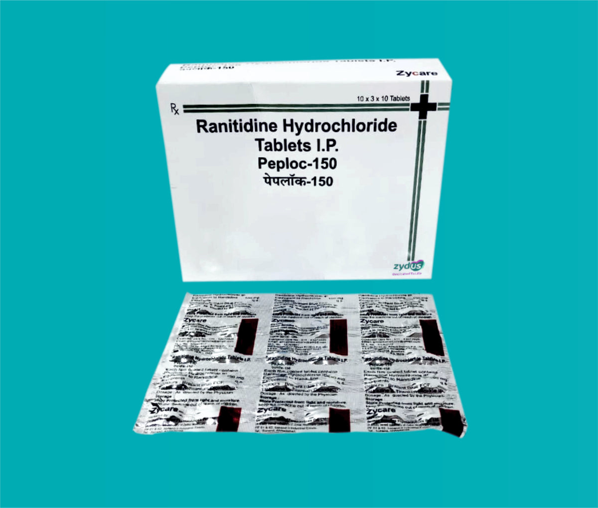 PEPLOC 150MG TABLET 30X10 (30X10T)Ranitidine 150 Mg by Zydus
