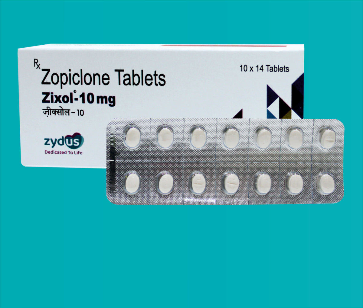 Zixol 10 mg Tab ( Blister Pack) (10x14)Zopiclone 10 Mg by Zydus