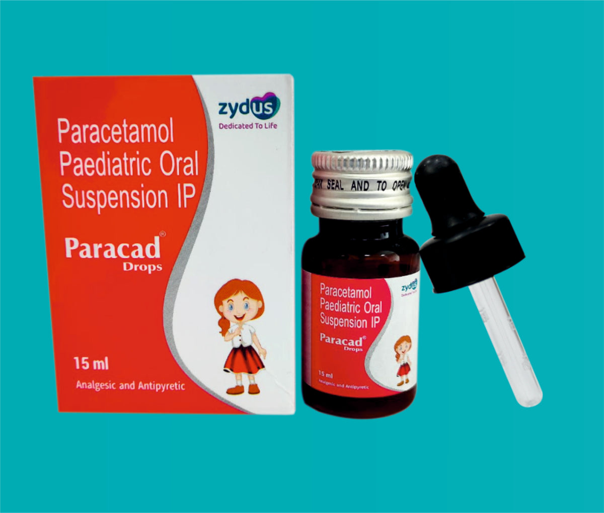 Paracad Drops- 15 ml (15ml.)Paracetamol 100 Mg by Zydus