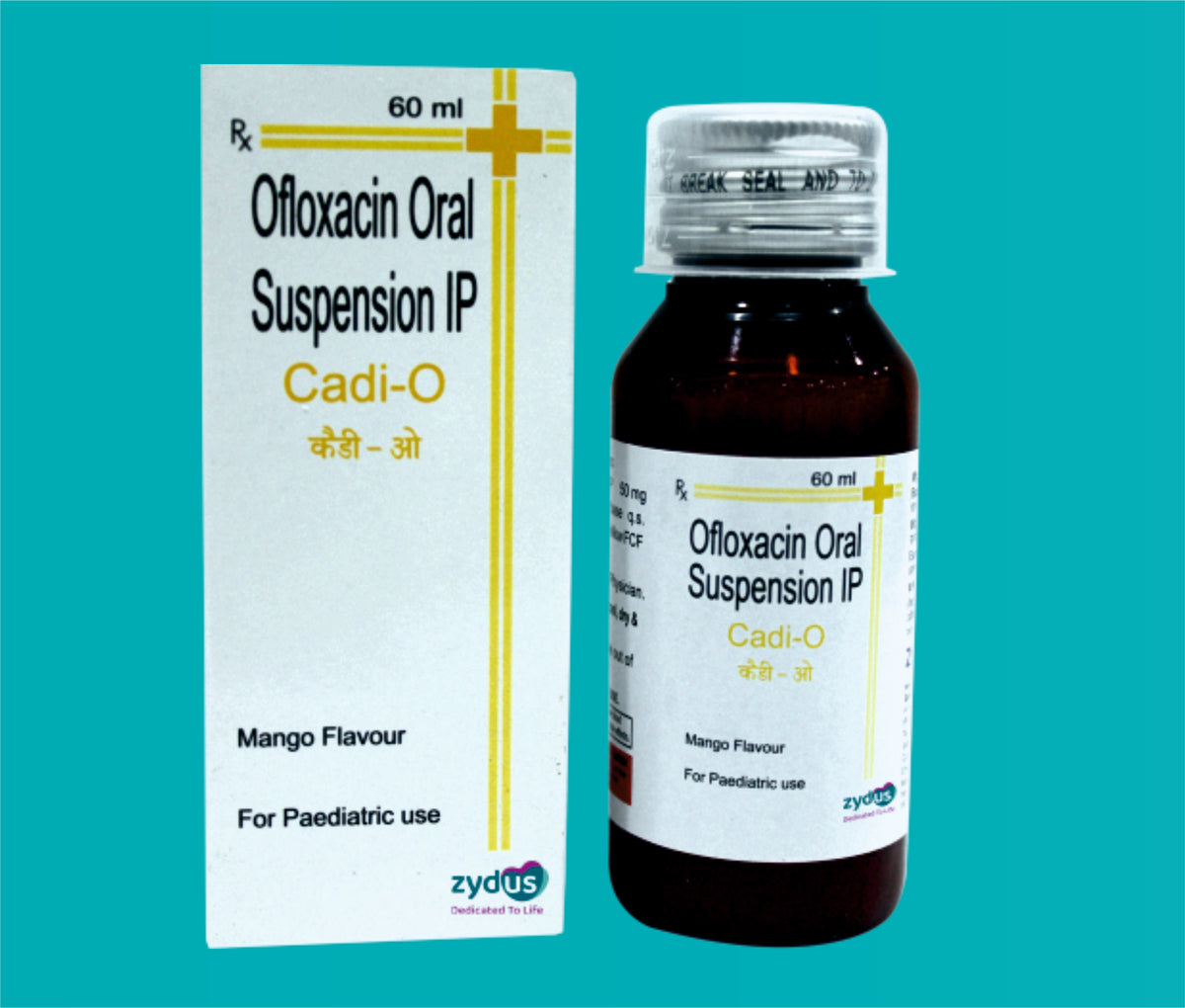 CADI - O SUSPENSION (1X60ML)Ofloxacin 50 Mg by Zydus