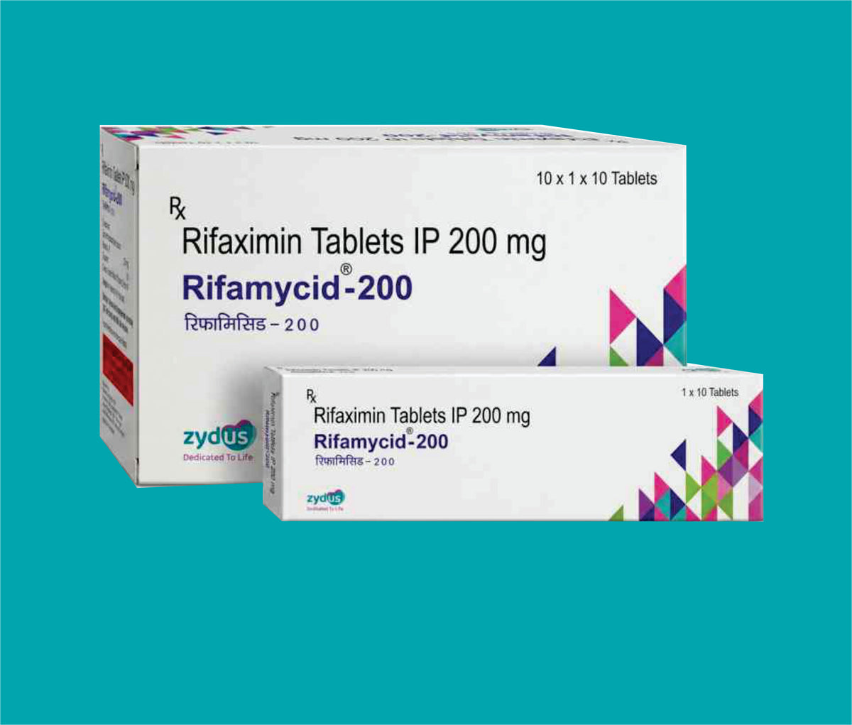 Rifamycid 200 (10X10)Rifaximin Ip 200 Mg by Zydus