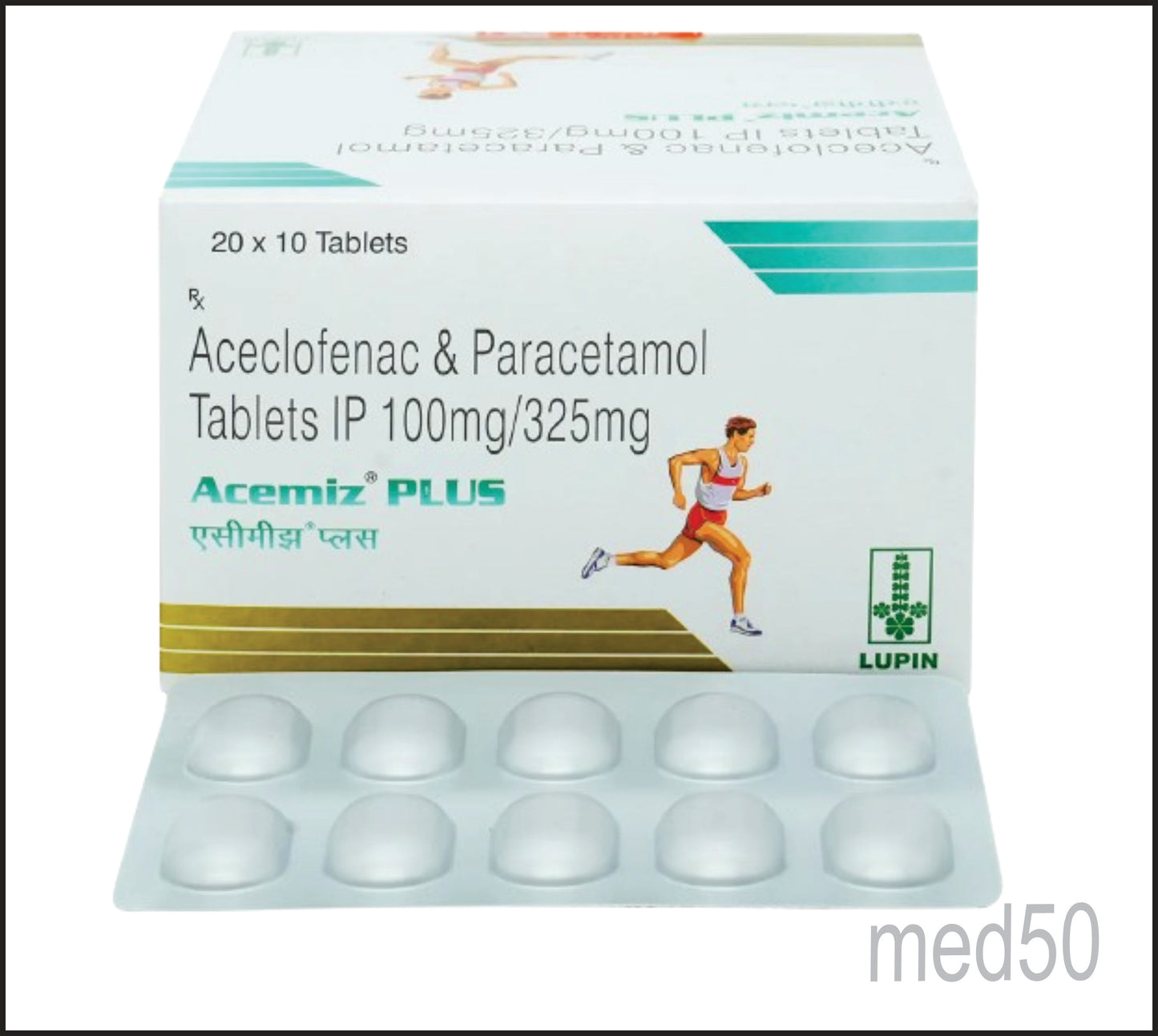 Acemiz Plus Tablet (Aceclofenac 100Mg+Paracetamol 325Mg)