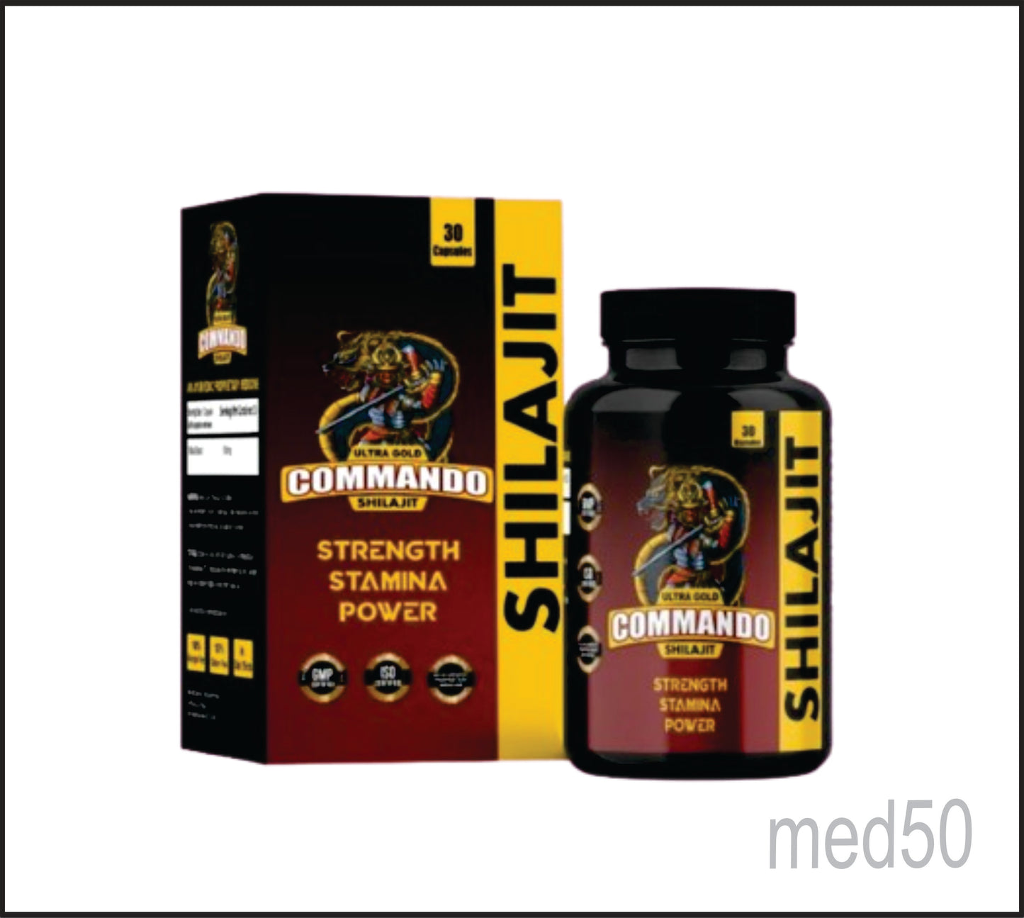 ULTRA GOLD SHILAJIT CAPS 30's (Shilajit Extract-500 mg)