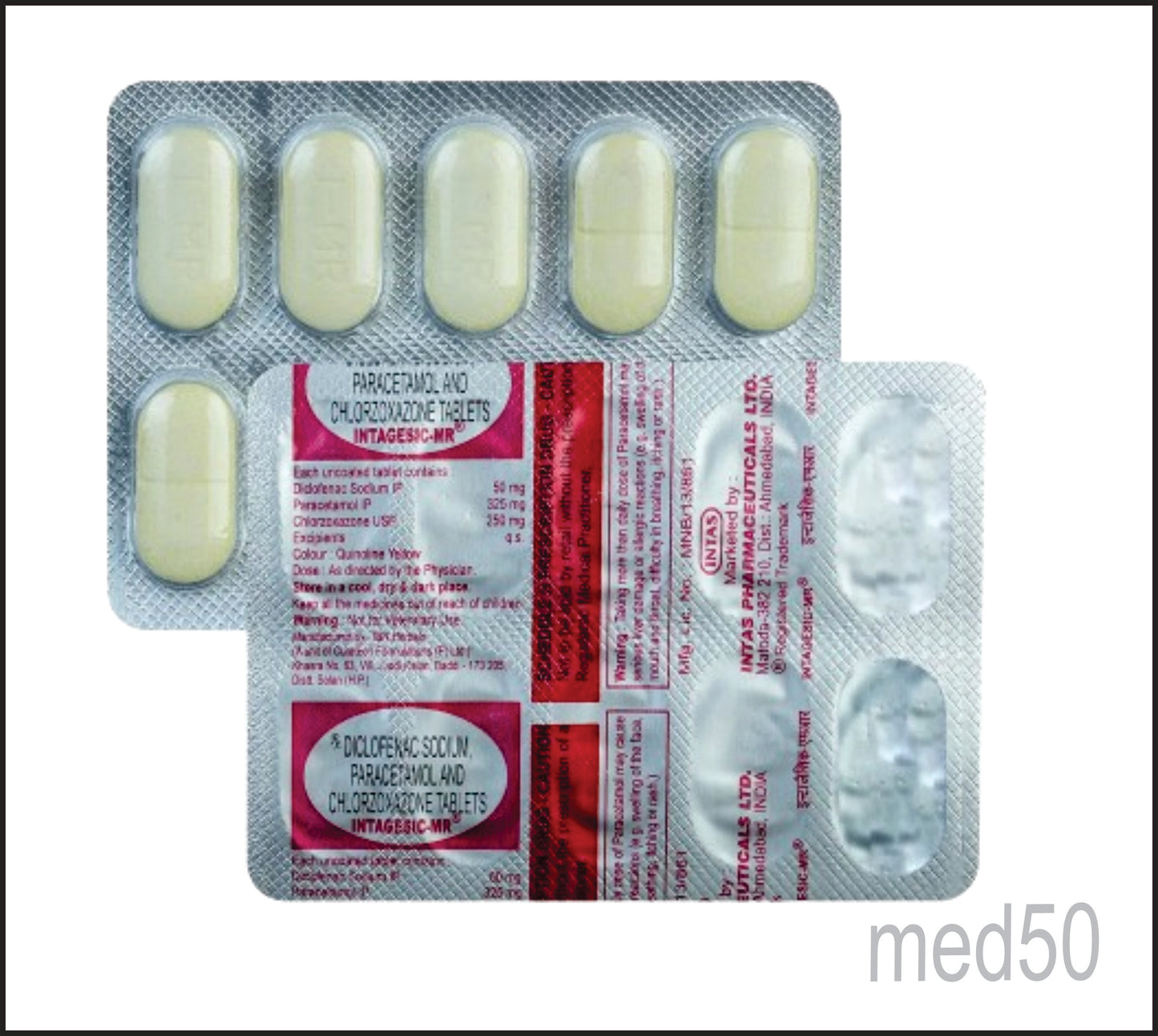 New Intagesic Tab (Diclofenac Sodium 50 mg + Paracetamol 325 mg)