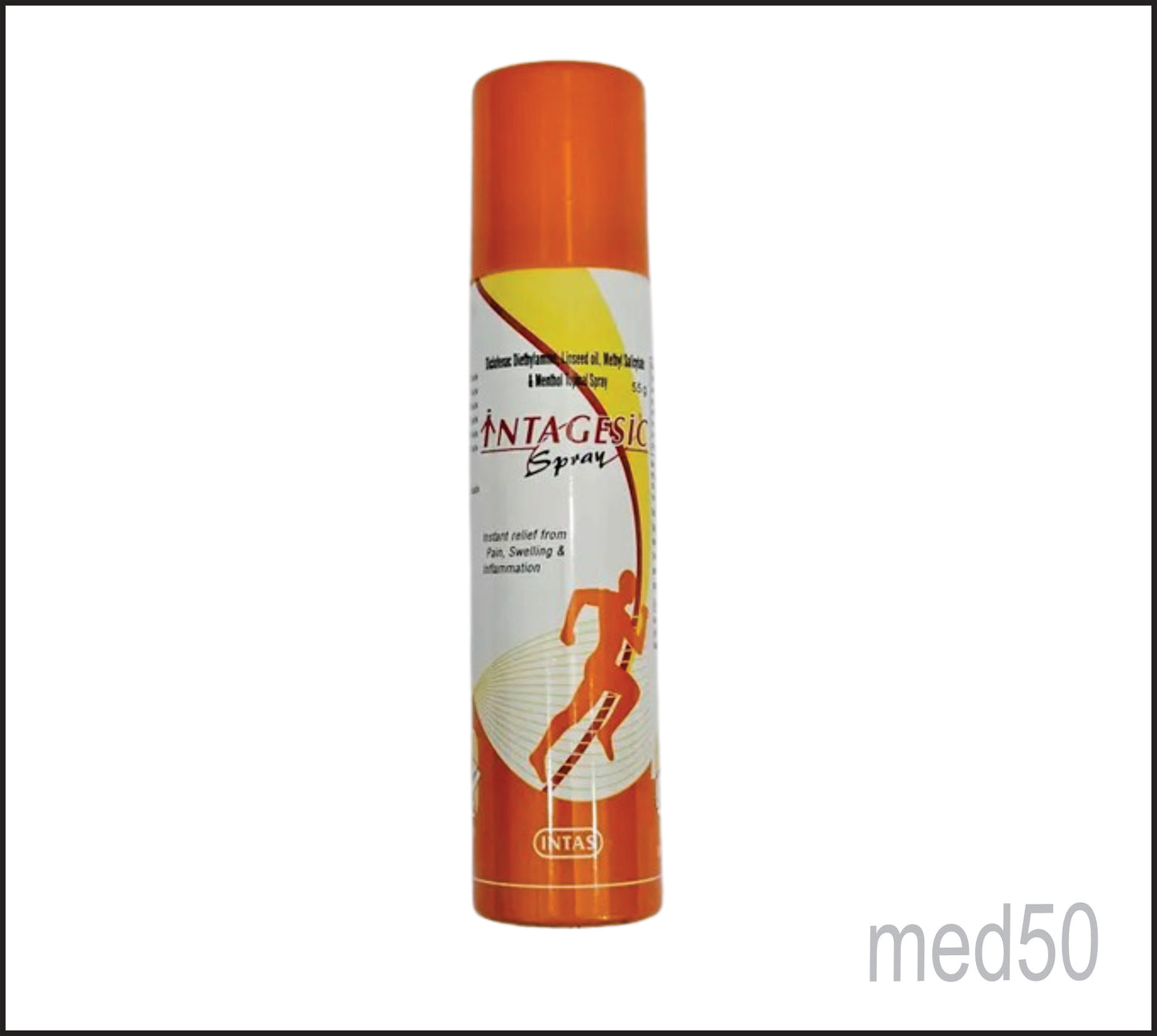 Intagesic Spray (Diclofenac Diethyamine + Methyl Salicylate Ip 10.0 + Oleum Linseid Oil + Menthol)