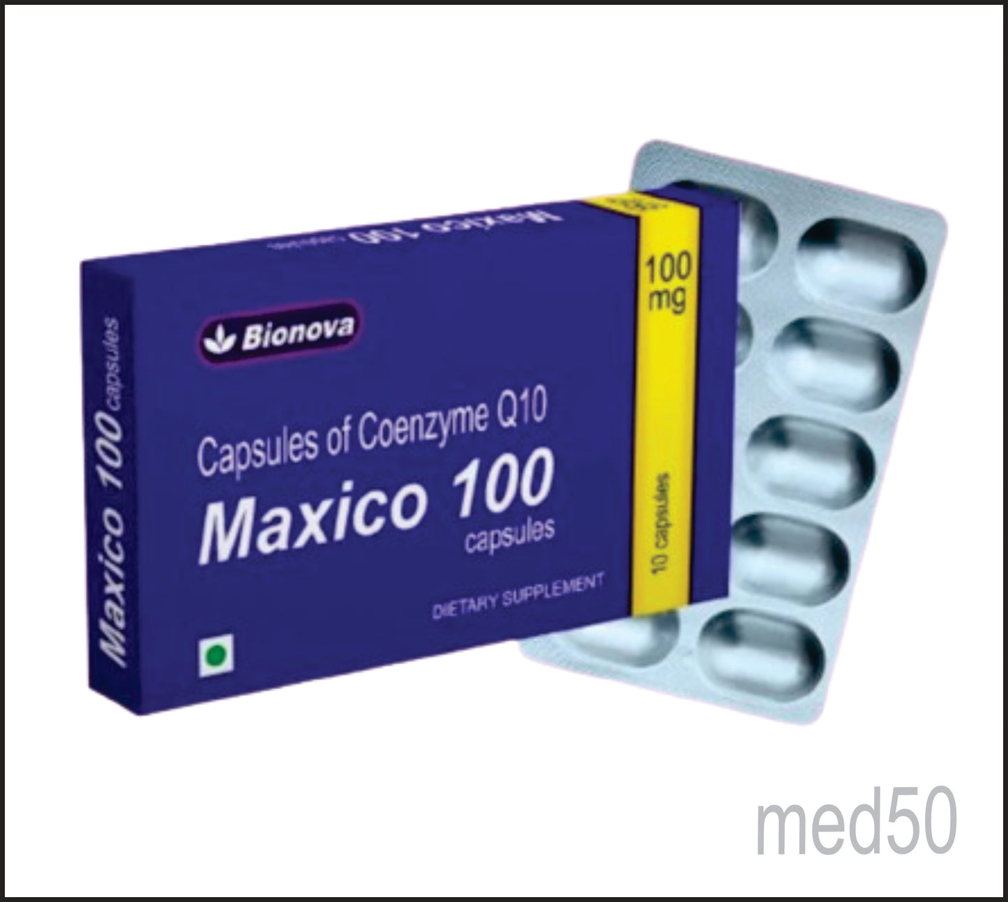 MAXICO-100 CAPS (Co-enzyme Q10-100mg)
