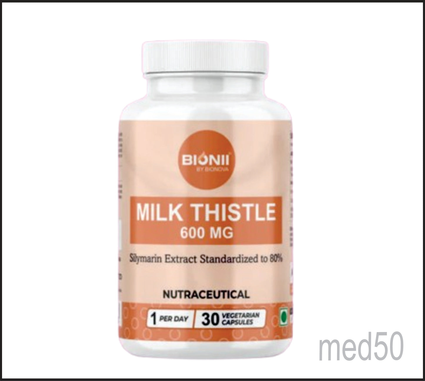 MILK THISTLE 600 MG CAPS (Milk Thistle Extract 25:1-600 mg)