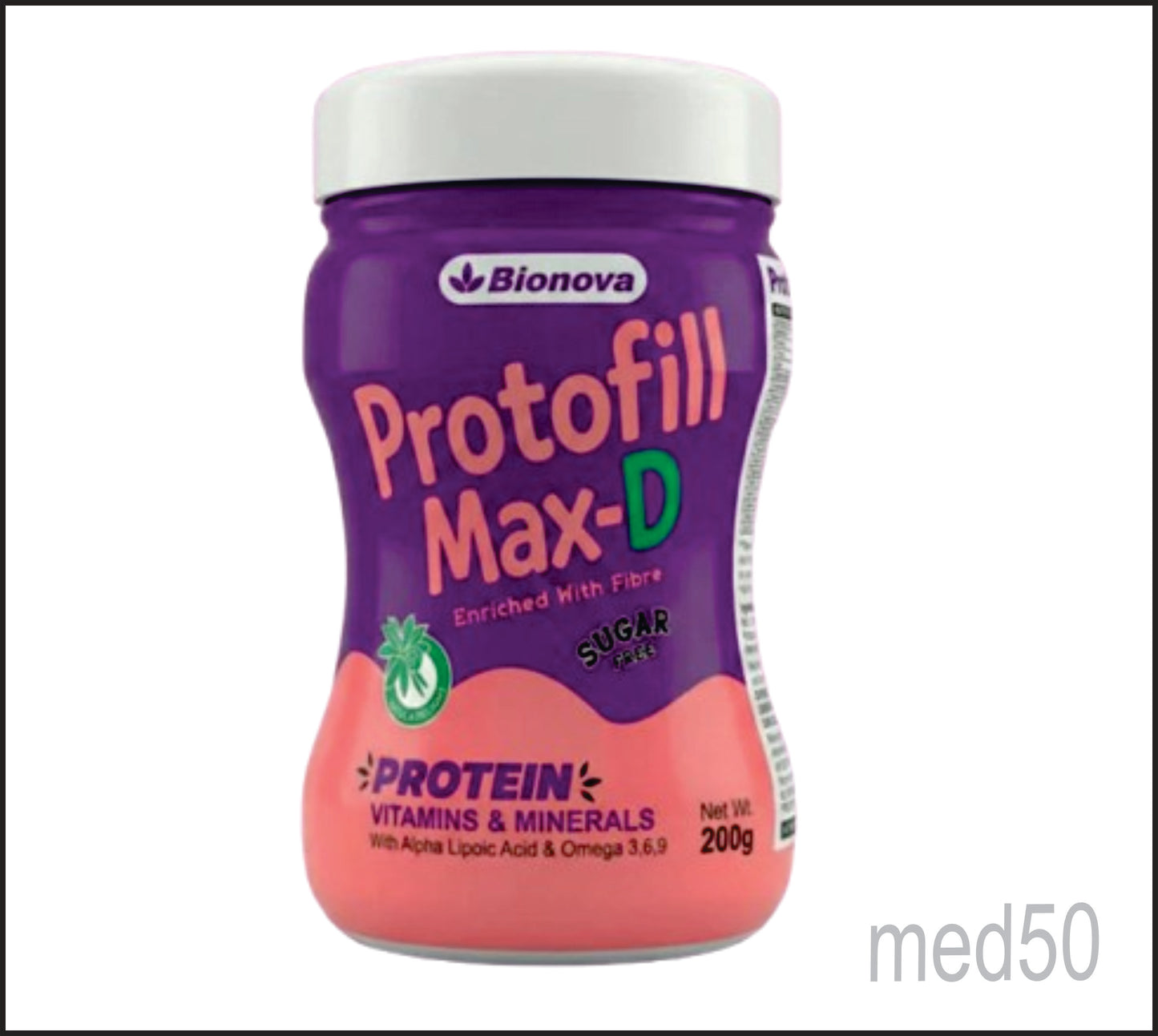 PROTOFILL MAX D (VANILLA SUGAR FREE)(Protein, Vitamins & Minerals with Alpha Lipoic Acid & Omega 3, 6, 9)