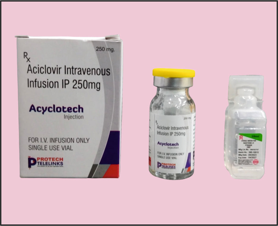 Acyclotech 250 (10 Ml) Acyclovir 250 Mg By Protech