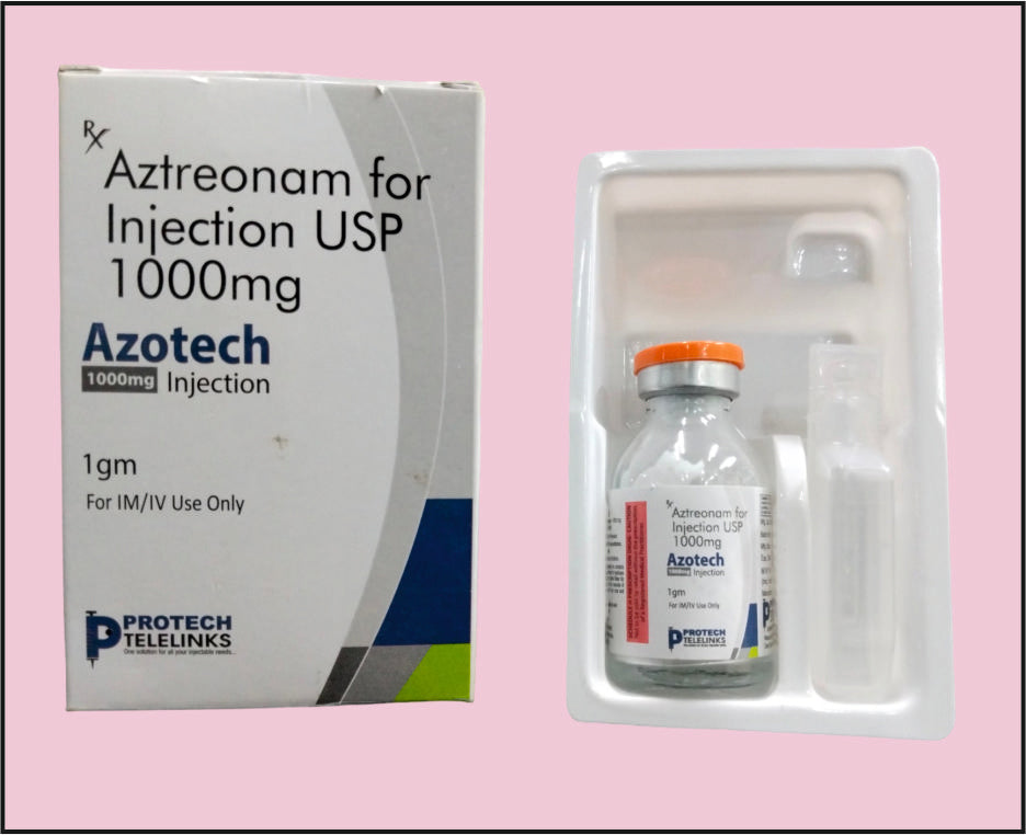 Azotech 1000 (Vial) Aztreonam 1000 Mg By Protech