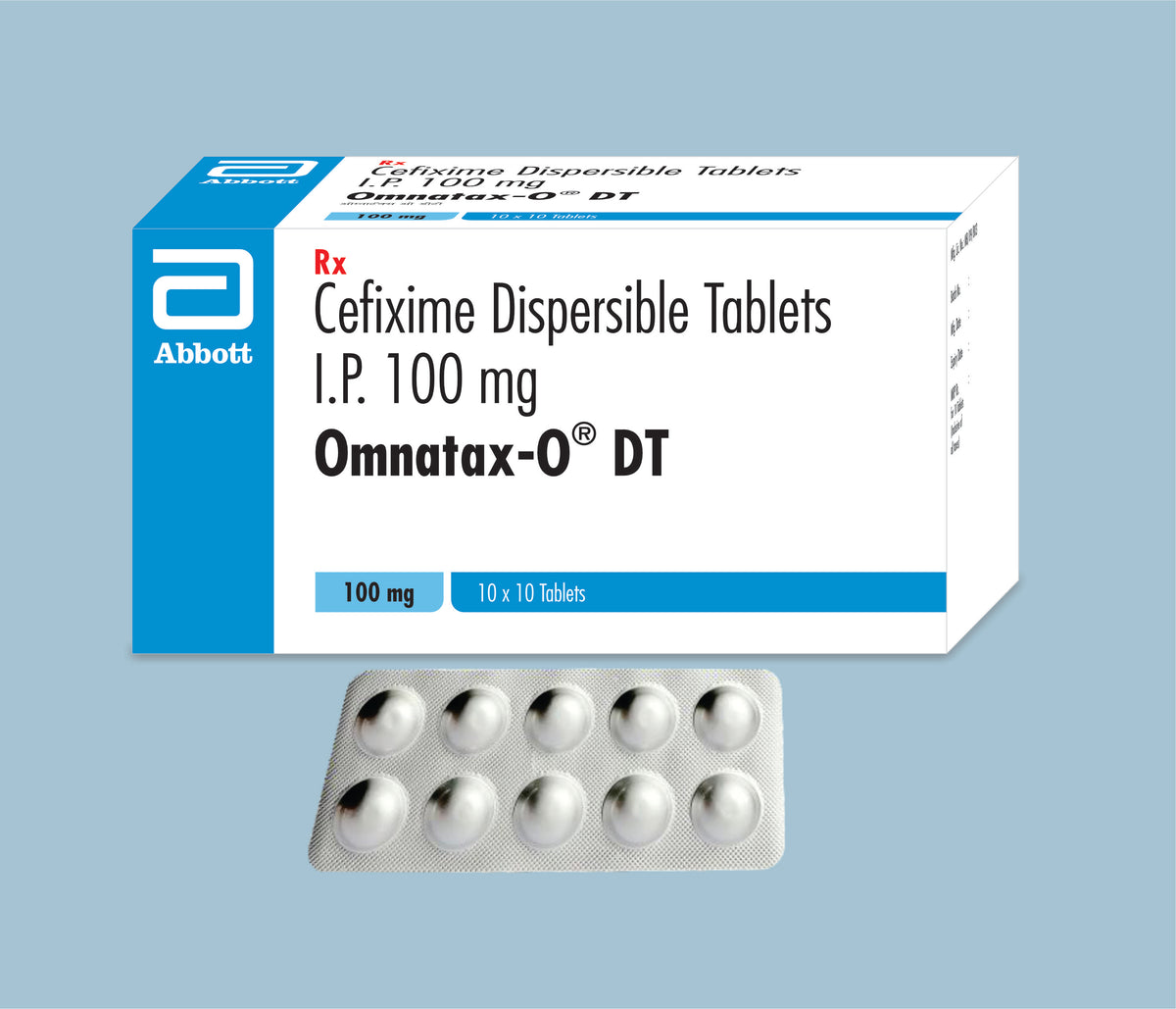Omnatax O 100 DT Tablets (140x10x10's) Cefixime 100 mg DT Tab by Abbott