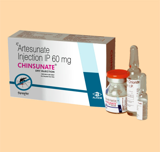 Chinsunate Injection (1Ml) (1 Ml Amp) Artesunate 60 Mg + Sodium Bicarbonate 5% W/V + Sodium Chloride 0.9% W/V By Alkem