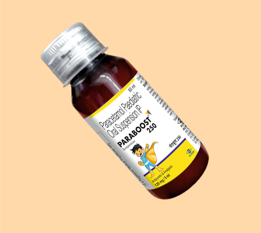 Paraboost 250 Suspension (60Ml) (60 Ml) Paracetamol 250 Mg By Alkem