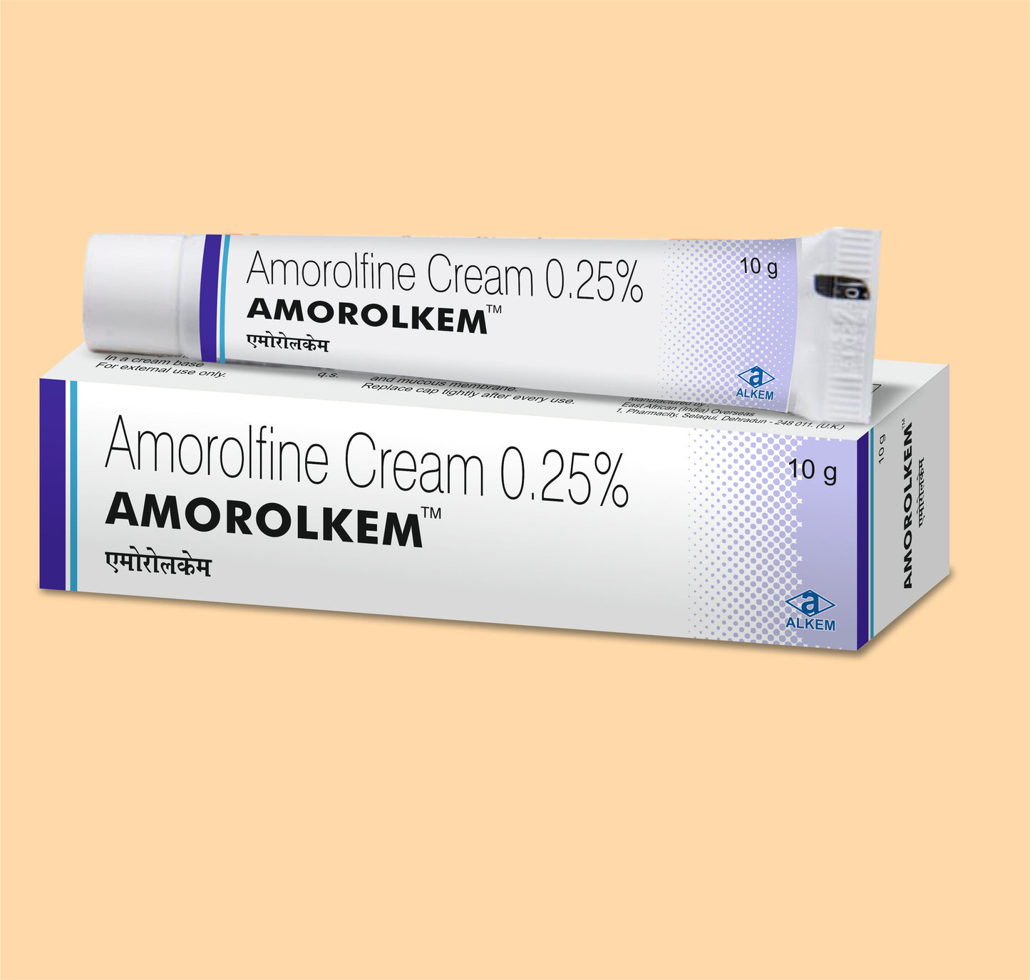 Amorolkem (10G) 10 gAmorolfine Cream 0.25% by Alkem
