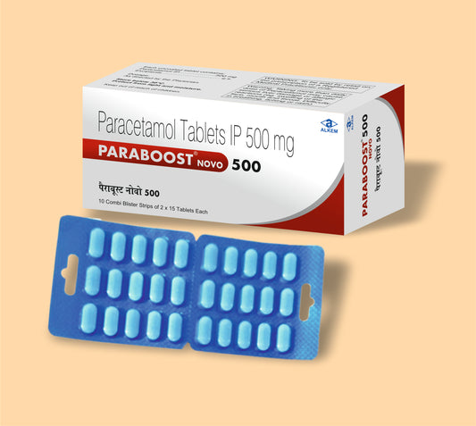 Paraboost Novo 500 Tablets (15’S) (15'S) Paracetamol 500 Mg By Alkem