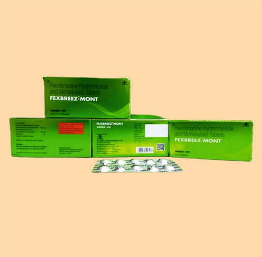 Fexbreez Mont Tablet (10'S) Montelukast 10 Mg + Fexofenadine 120 Mg By Alkem