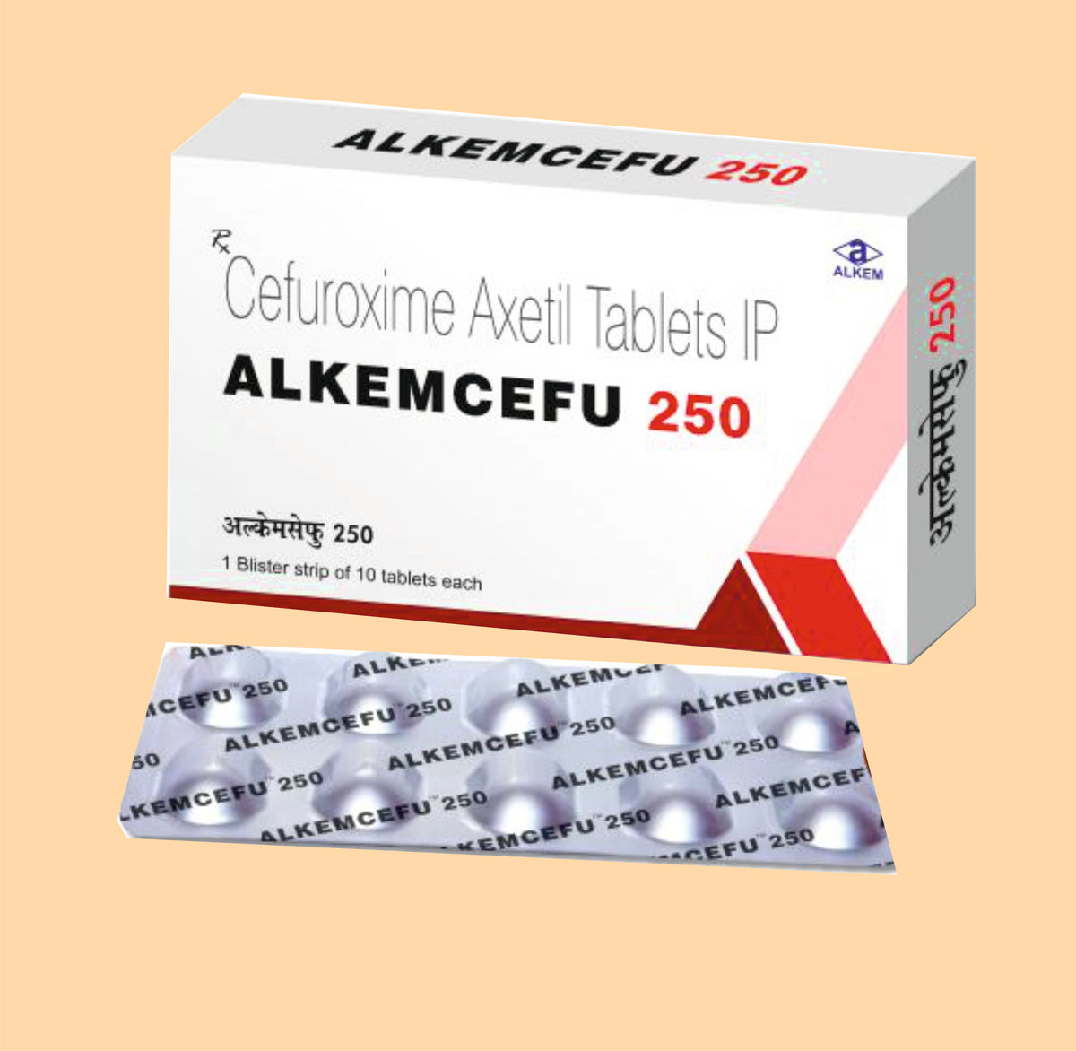 Alkemcefu 250 Tablets (10S) Cefuroxime 250 Mg By Alkem