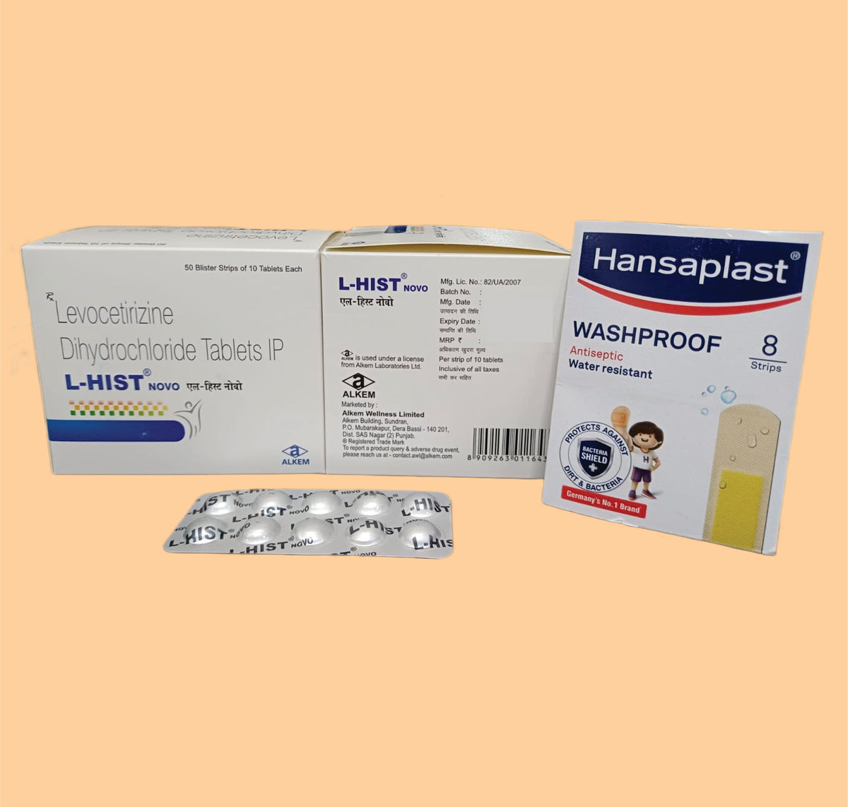 L-Hist Novo Tab (10S) Levocetirizine Dihydrochloride 5 Mg By Alkem