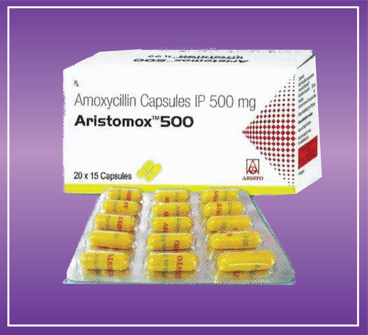Aristomox 500 (Yellow Cap) (20x15) Amoxicillin 500mg by Aristo