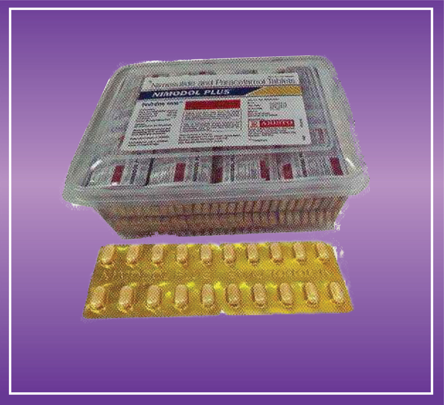 Nimodol Plus Tab (Golden Pvc Plastic Box) (45x2x10) Nimesulide 100mg + Paracetamol 325mg