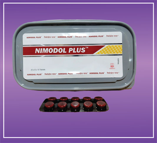 Nimodol Plus Tab (Amber Pvc Plastic Box) (20x5x10) Nimesulide 100mg + Paracetamol 325mg