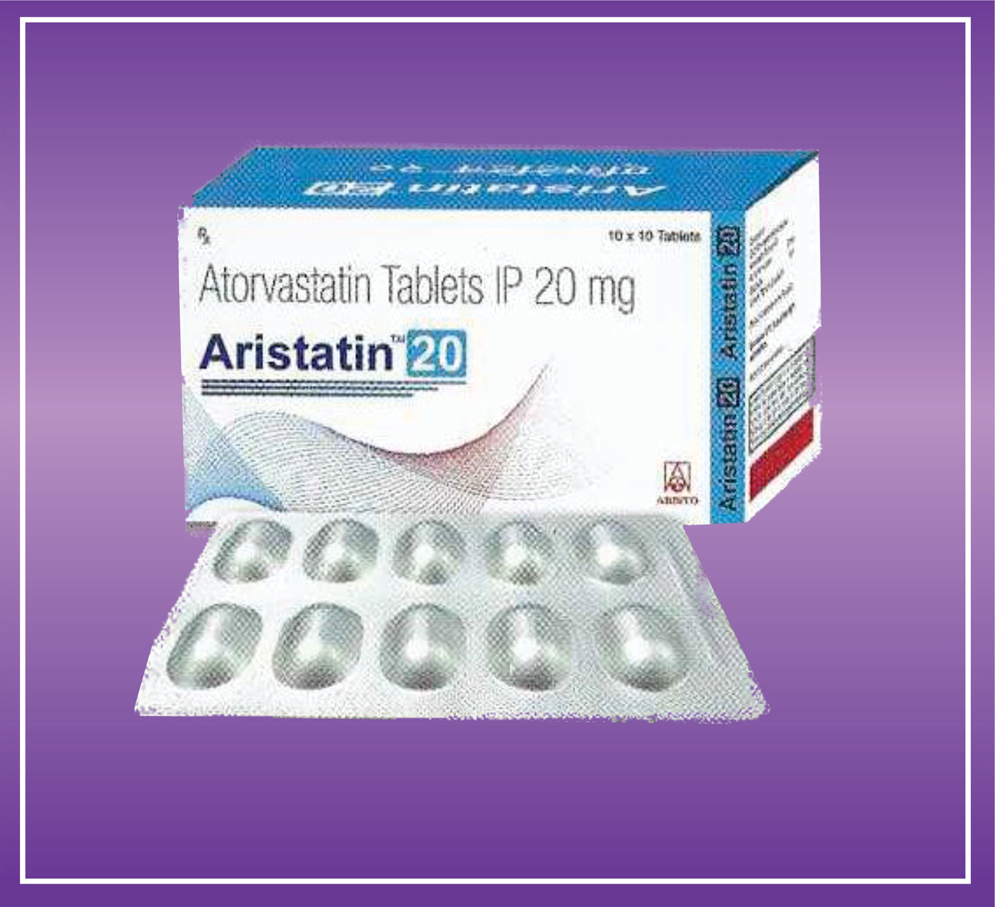 Aristatin 20 Tab (Atorvastatin 20mg)