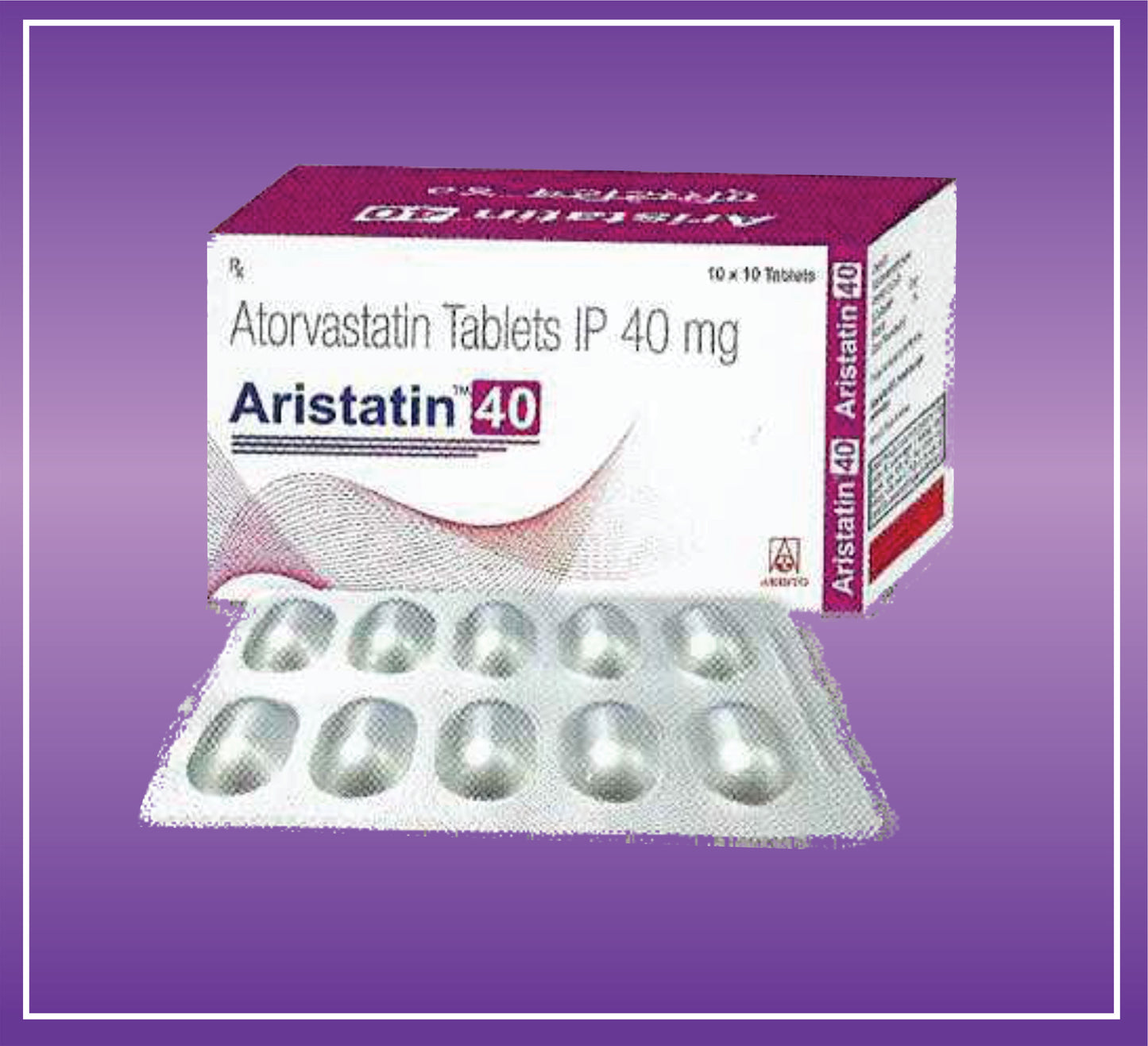 Aristatin 40 Tab (Atorvastatin 40mg)
