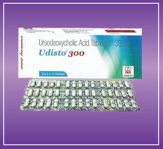 Udisto 300 Tab (5x3x15) Ursodeoxycholic Acid (300mg) Tab