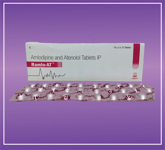 Ramlo AT Tab (10x2x15) Amlodipine 5mg + Atenolol 50MG